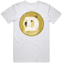 Dogecoin Doge Distressed E-currency Online Shopping Fan T Shirt
