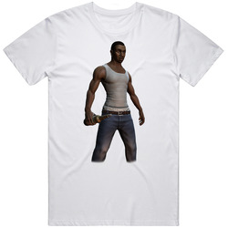 Cj Grand Theft Auto San Andreas Video Game Character T Shirt