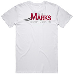 Marks Grill Burgers Shakes Bar Food Fan T Shirt