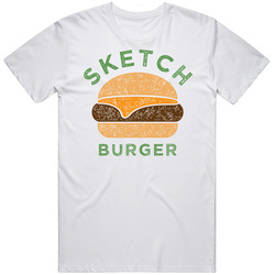 Sketch Burger Food Fan T Shirt