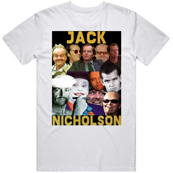 Jack Nicholoson Movies Mashup Hollywood Actor Super Fan T Shirt