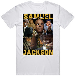 Samuel L Jackson Movies Mashup Hollywood Actor Super Fan T Shirt