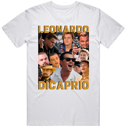 Leonardo Dicaprio Movies Mashup Hollywood Actor Super Fan T Shirt