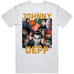 Johnny Depp Movies Mashup Hollywood Actor Super Fan T Shirt