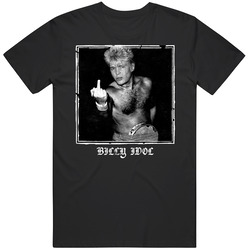 Billy Idol Middle Finger Worn Look T Shirt