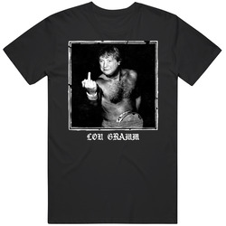 Lou Gramm Middle Finger Worn Look T Shirt