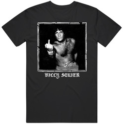 Billy Squier Middle Finger Worn Look T Shirt