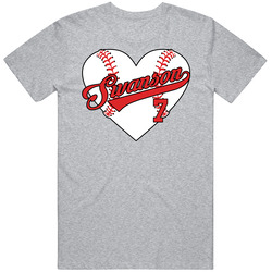 Dansby Swanson Baseball Heart T Shirt