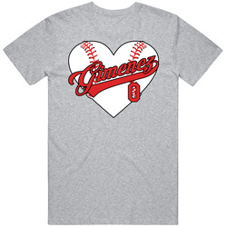 Andres Gimenez Baseball Heart T Shirt