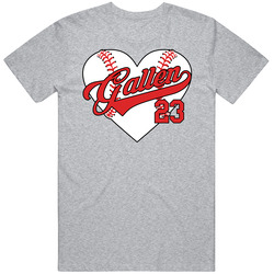 Zac Gallen Baseball Heart T Shirt