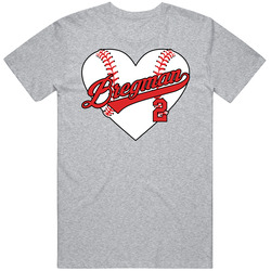 Alex Bregman Baseball Heart T Shirt