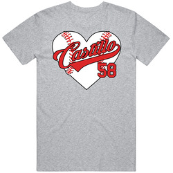 Luis Castillo Baseball Heart T Shirt