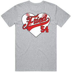 Max Fried Baseball Heart T Shirt