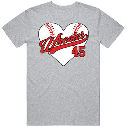 Zack Wheeler Baseball Heart T Shirt