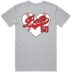 Mookie Betts Baseball Heart T Shirt
