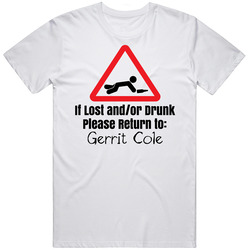 If Lost Or Drunk Return To Gerrit Cole T Shirt If Lost Or Drunk Return To Gerrit Cole T Shirt