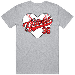 Logan Gilbert Baseball Heart T Shirt