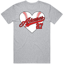 Willy Adames Baseball Heart T Shirt
