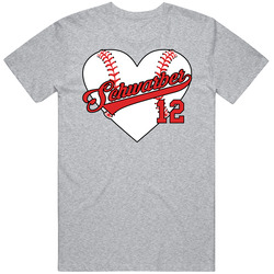 Kyle Schwarber Baseball Heart T Shirt