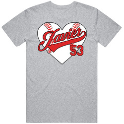 Cristian Javier Baseball Heart T Shirt