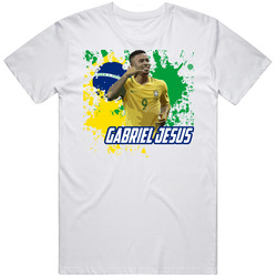 Gabriel Jesus Brazil Football World Cup Soccer Fan T Shirt
