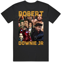 Robert Downie Jr Movies Mashup Hollywood Actor Fan T Shirt