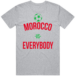 Morocco Vs Everybody World Cup Fifa Soccer Football Fan T Shirt Morocco Vs Everybody World Cup Fifa Soccer Football Fan T Shirt