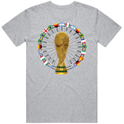 Uruguay World Cup 1930 To 2018 Winners Champions Trophy Fan T Shirt Uruguay World Cup 1930 To 2018 Winners Champions Trophy Fan T Shirt