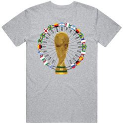 Russia World Cup 1930 To 2018 Winners Champions Trophy Fan T Shirt Russia World Cup 1930 To 2018 Winners Champions Trophy Fan T Shirt