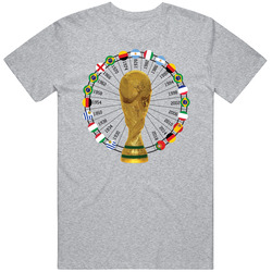 Portugal World Cup 1930 To 2018 Winners Champions Trophy Fan T Shirt Portugal World Cup 1930 To 2018 Winners Champions Trophy Fan T Shirt