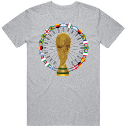 Denmark World Cup 1930 To 2018 Winners Champions Trophy Fan T Shirt Denmark World Cup 1930 To 2018 Winners Champions Trophy Fan T Shirt