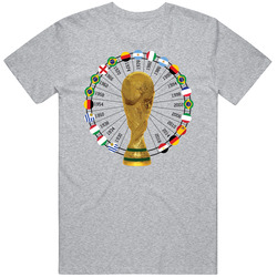 Egypt World Cup 1930 To 2018 Winners Champions Trophy Fan T Shirt Egypt World Cup 1930 To 2018 Winners Champions Trophy Fan T Shirt
