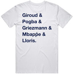 France Giroud Pogba Griezmann Mbappe Lloris World Cup Player Fan T Shi France Giroud Pogba Griezmann Mbappe Lloris World Cup Player Fan T Shi