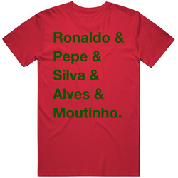 Portugal Ronaldo Pepe Silva Alves Moutinho World Cup Team Fan T Shirt Portugal Ronaldo Pepe Silva Alves Moutinho World Cup Team Fan T Shirt