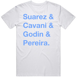 Uruguay Suarez Cavani Godin Pereira World Cup Player Fan T Shirt Uruguay Suarez Cavani Godin Pereira World Cup Player Fan T Shirt