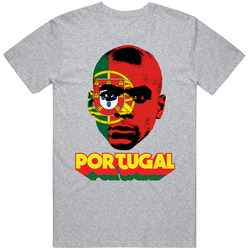 Joao Mario Portugal Flag Big Head Fifa World Cup Fan T Shirt Joao Mario Portugal Flag Big Head Fifa World Cup Fan T Shirt