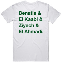 Morocco Benatia El Kaabi Ziyech El Ahmadi World Cup Player Fan T Shirt Morocco Benatia El Kaabi Ziyech El Ahmadi World Cup Player Fan T Shirt