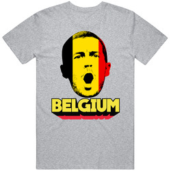 Eden Hazard Belgium Flag Big Head Fifa World Cup Fan T Shirt