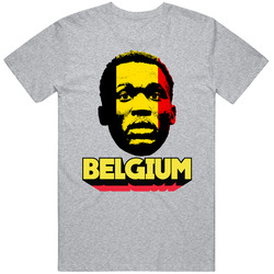 Romelu Lukaku Belgium Flag Big Head Fifa World Cup Fan T Shirt