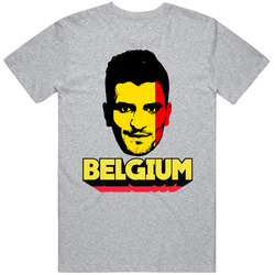 Thomas Meunier Belgium Flag Big Head Fifa World Cup Fan T Shirt