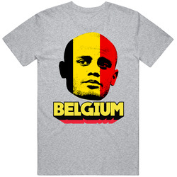 Vincent Kompany Belgium Flag Big Head Fifa World Cup Fan T Shirt