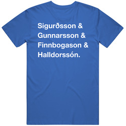 Iceland Sigurosson Gunnarsson Finnbogason Halldorsson World Cup Team F Iceland Sigurosson Gunnarsson Finnbogason Halldorsson World Cup Team F
