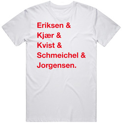 Denmark Eriksen Kjaer Kvist Schmeichel Jorgensen World Cup Players Tea Denmark Eriksen Kjaer Kvist Schmeichel Jorgensen World Cup Players Tea