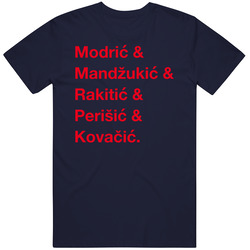 Croatia Mandzukic Modric Rakitic Perisic World Cup Team Fan T Shirt
