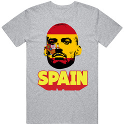 David Silva Spain Flag Big Head Fifa World Cup Fan T Shirt