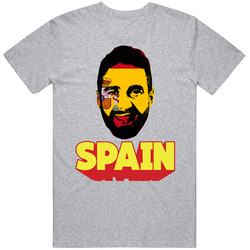 Dani Carvajal Spain Flag Big Head Fifa World Cup Fan T Shirt