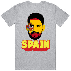Isco Spain Flag Big Head Fifa World Cup Fan T Shirt