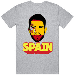 Jordi Alba Spain Flag Big Head Fifa World Cup Fan T Shirt