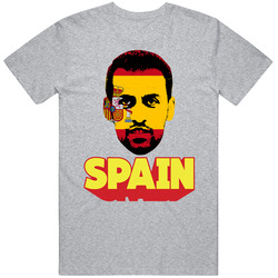 Sergio Busquets Flag Big Head Fifa World Cup Fan T Shirt