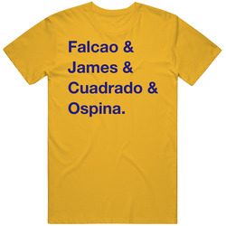 Colombia Falcao James Cuadrado Ospina World Cup Players Fan T Shirt